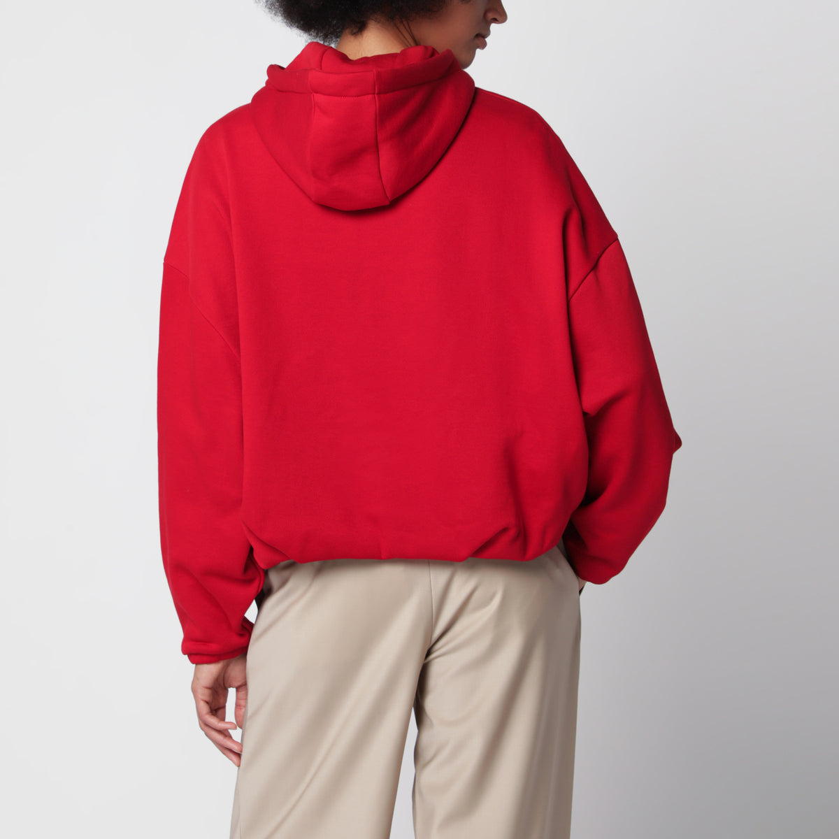 Felpa balloon rossa in cotone