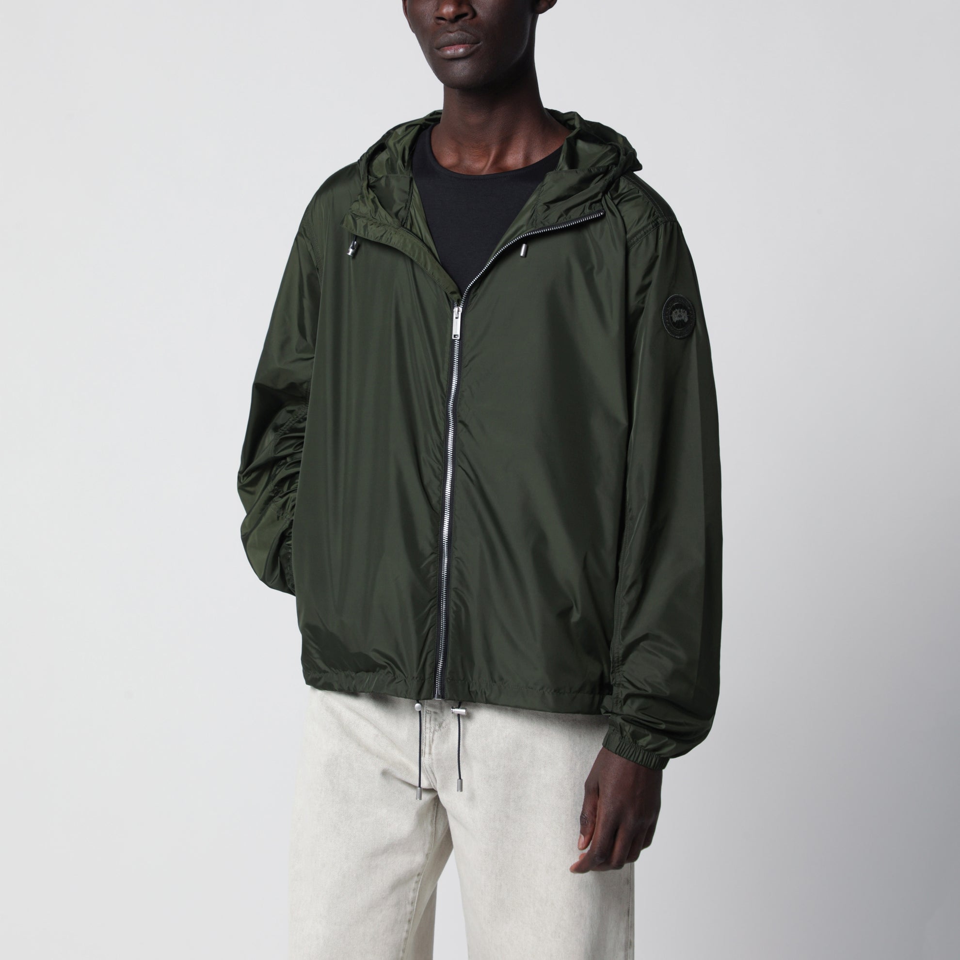 Drift khaki green hooded jacket