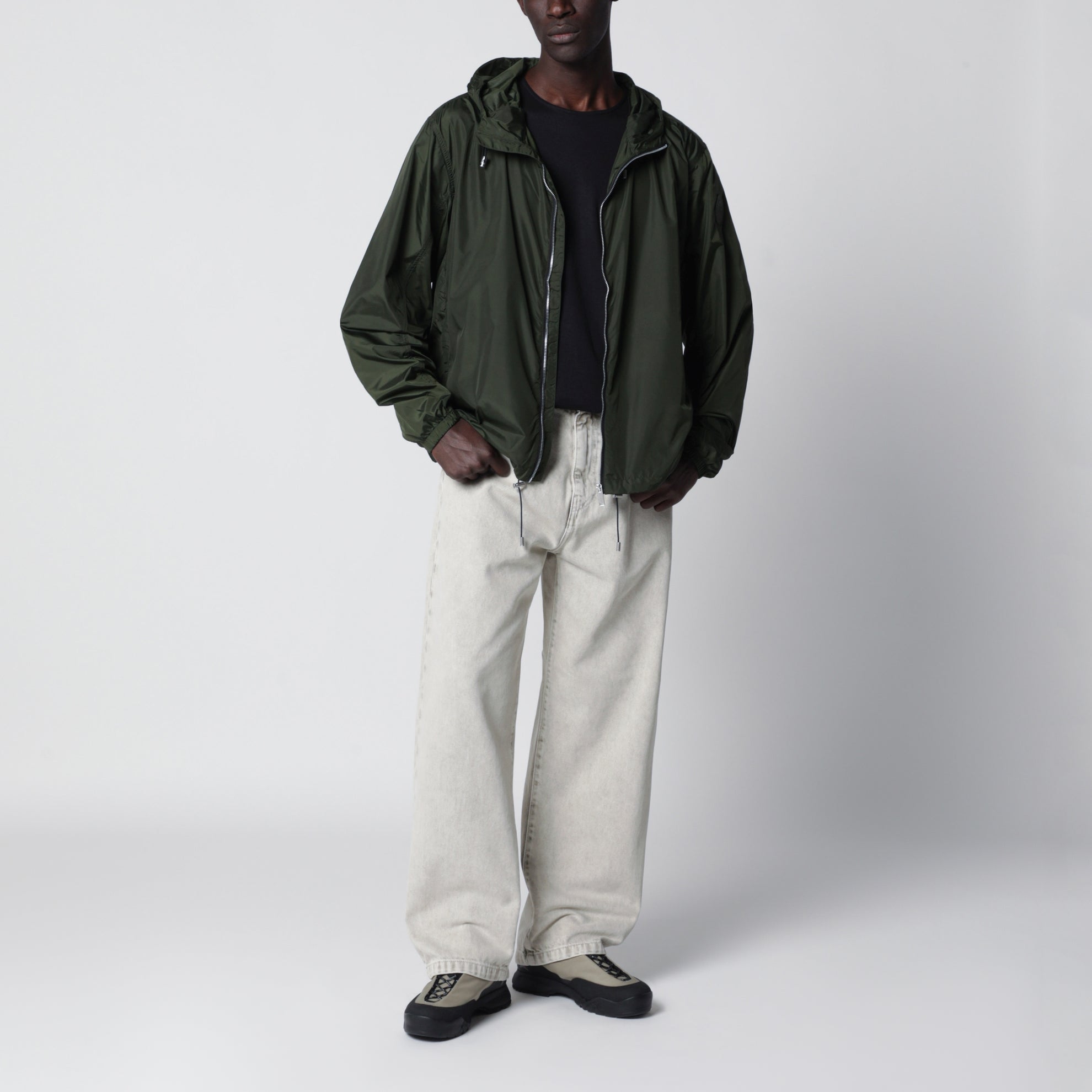 Drift khaki green hooded jacket