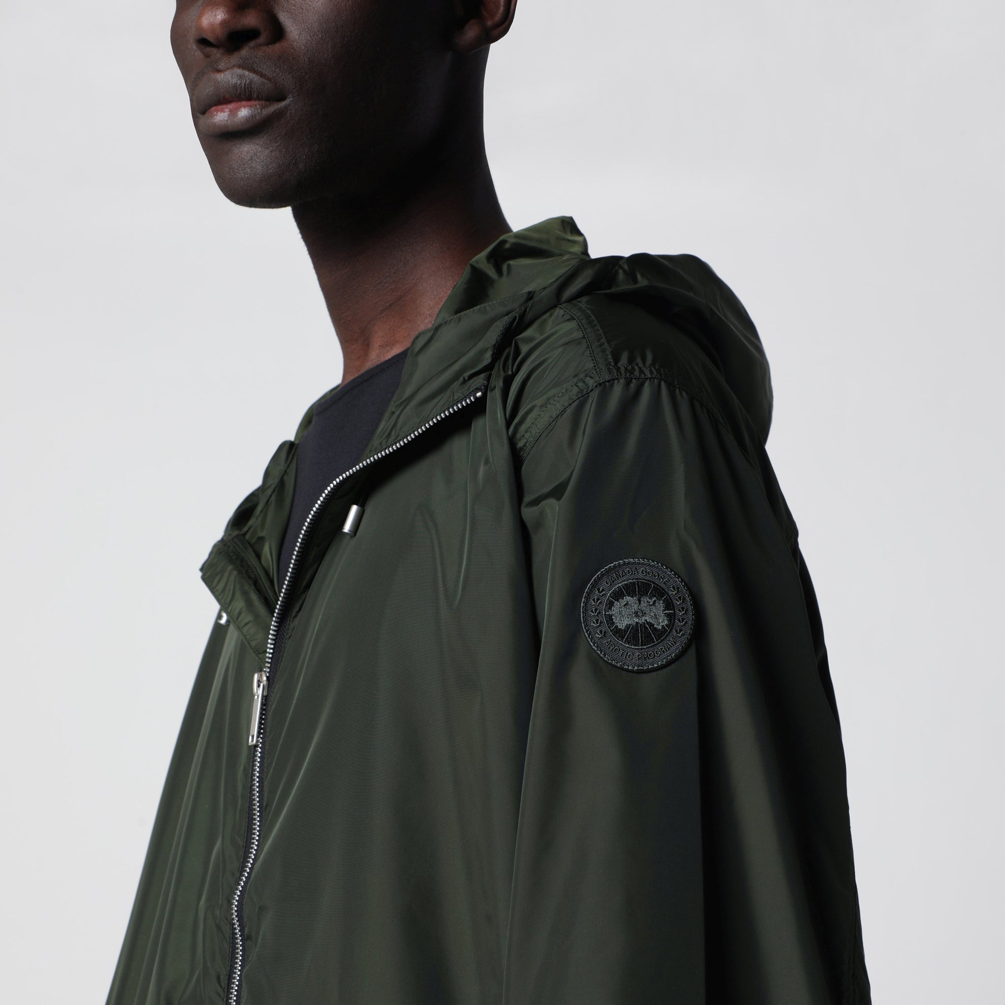 Drift khaki green hooded jacket