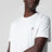 T-shirt bianca in cotone con patch logo
