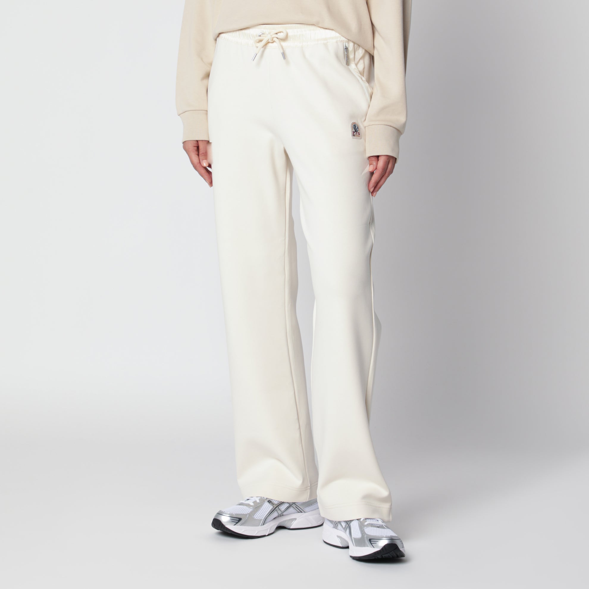 Ivory jogging trousers