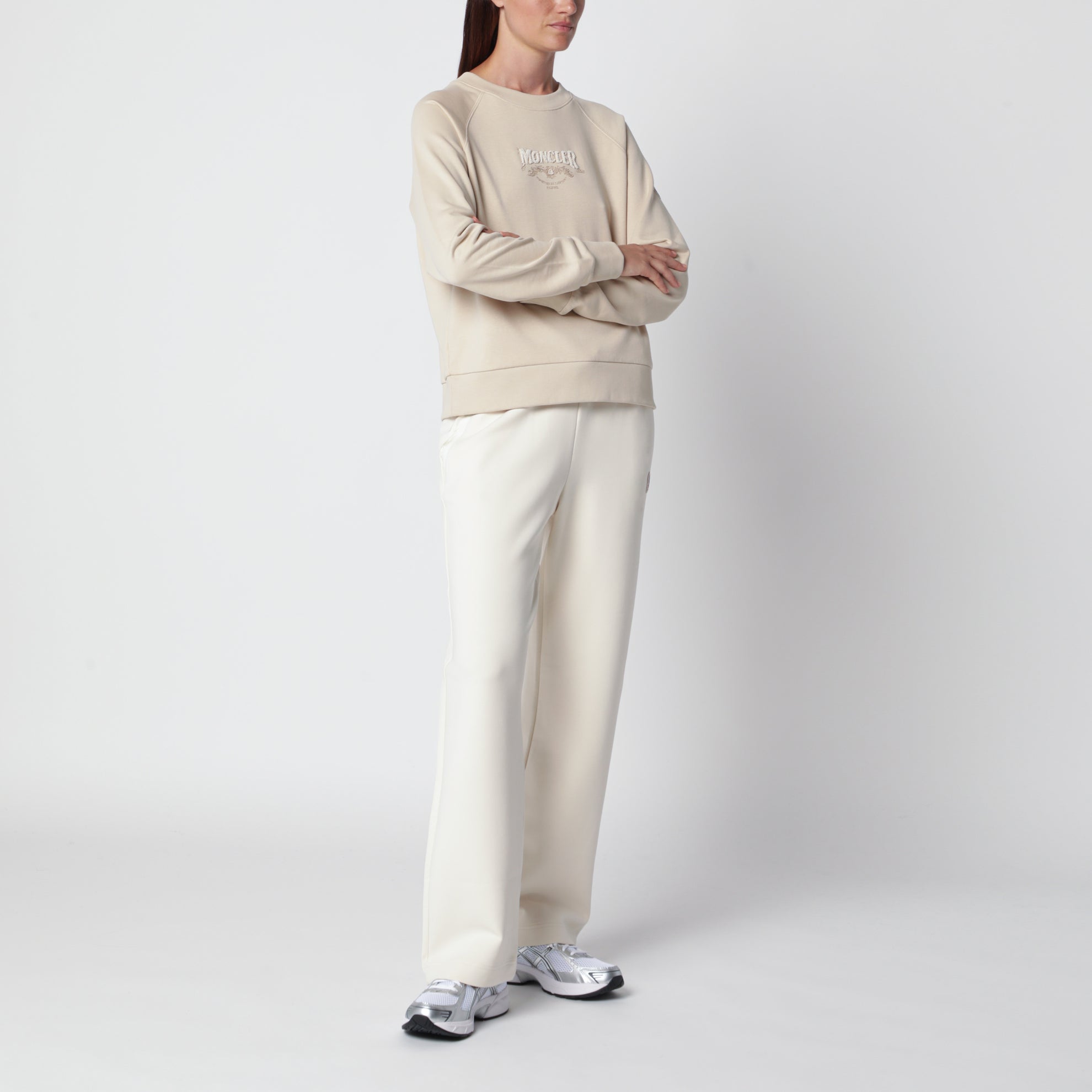 Ivory jogging trousers
