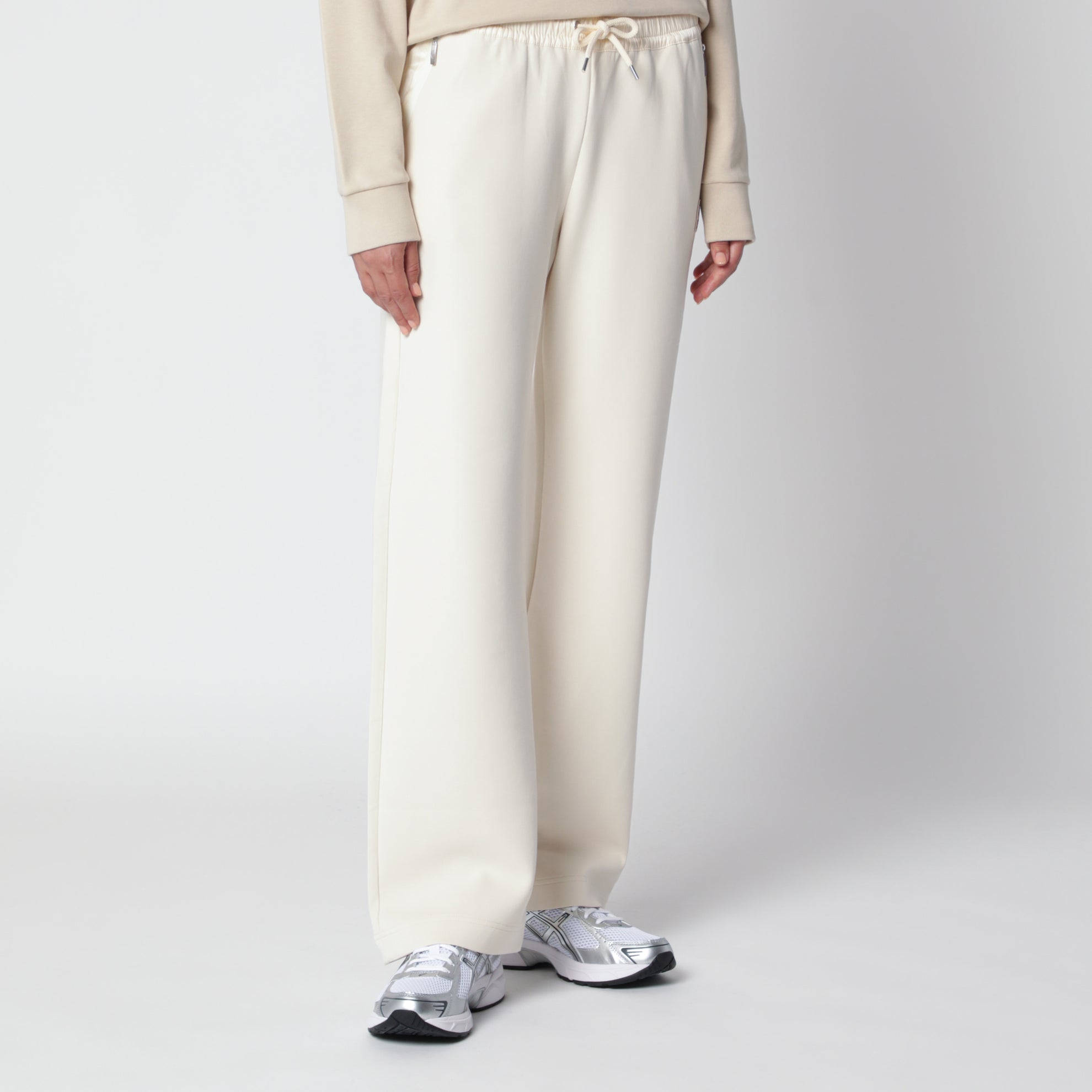 Ivory jogging trousers