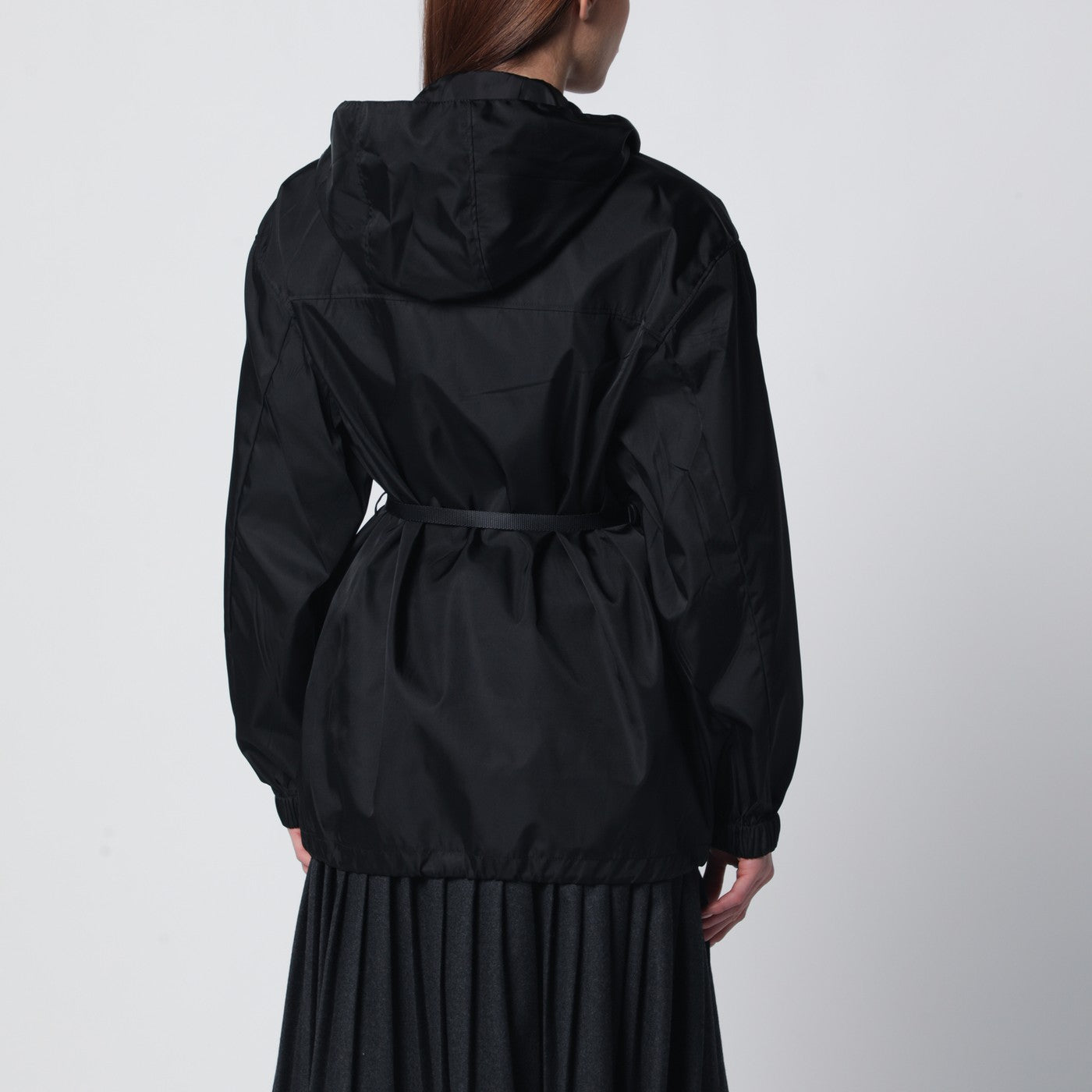 Schwarzer Blouson aus Re-Nylon