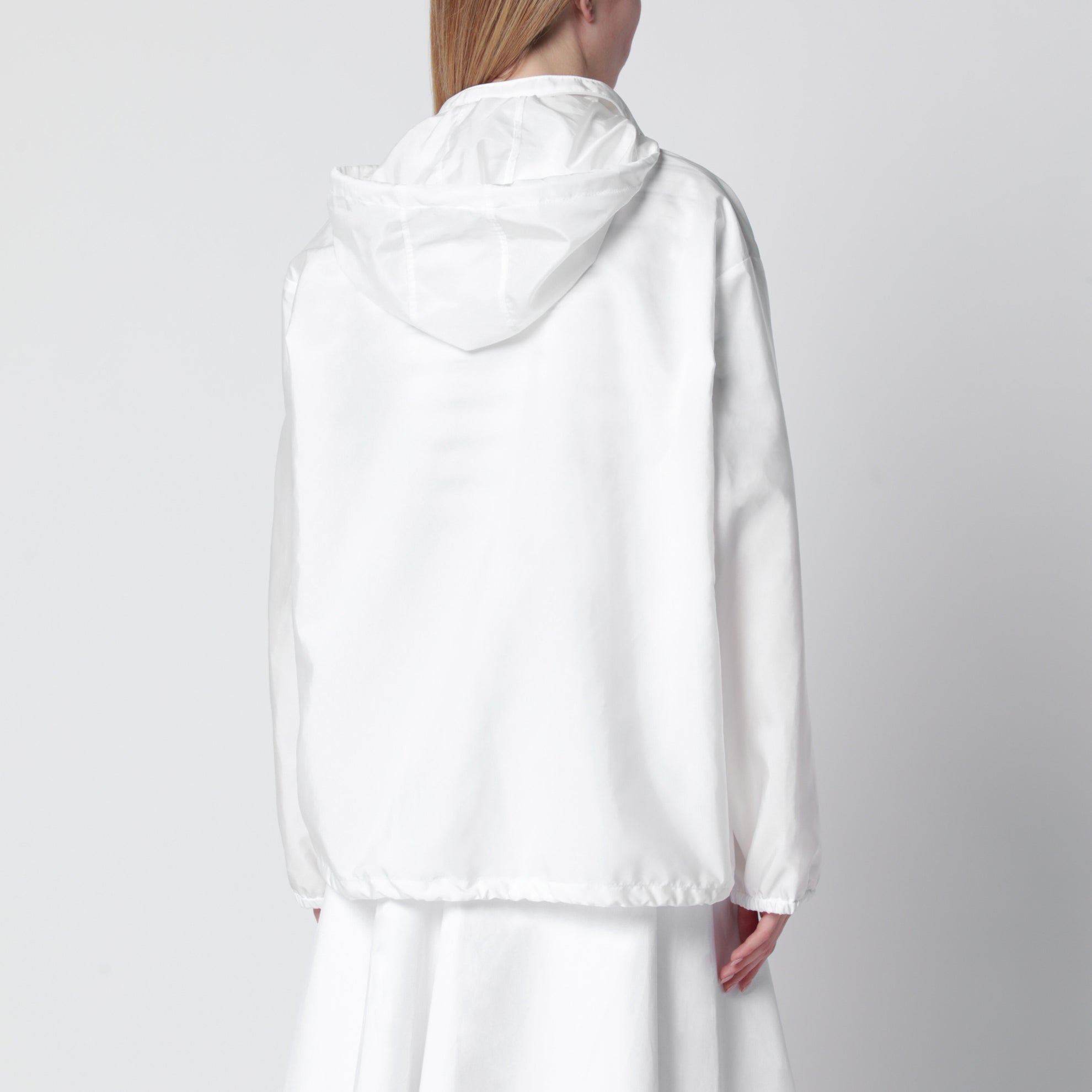 Giacca leggera in Re-Nylon bianca