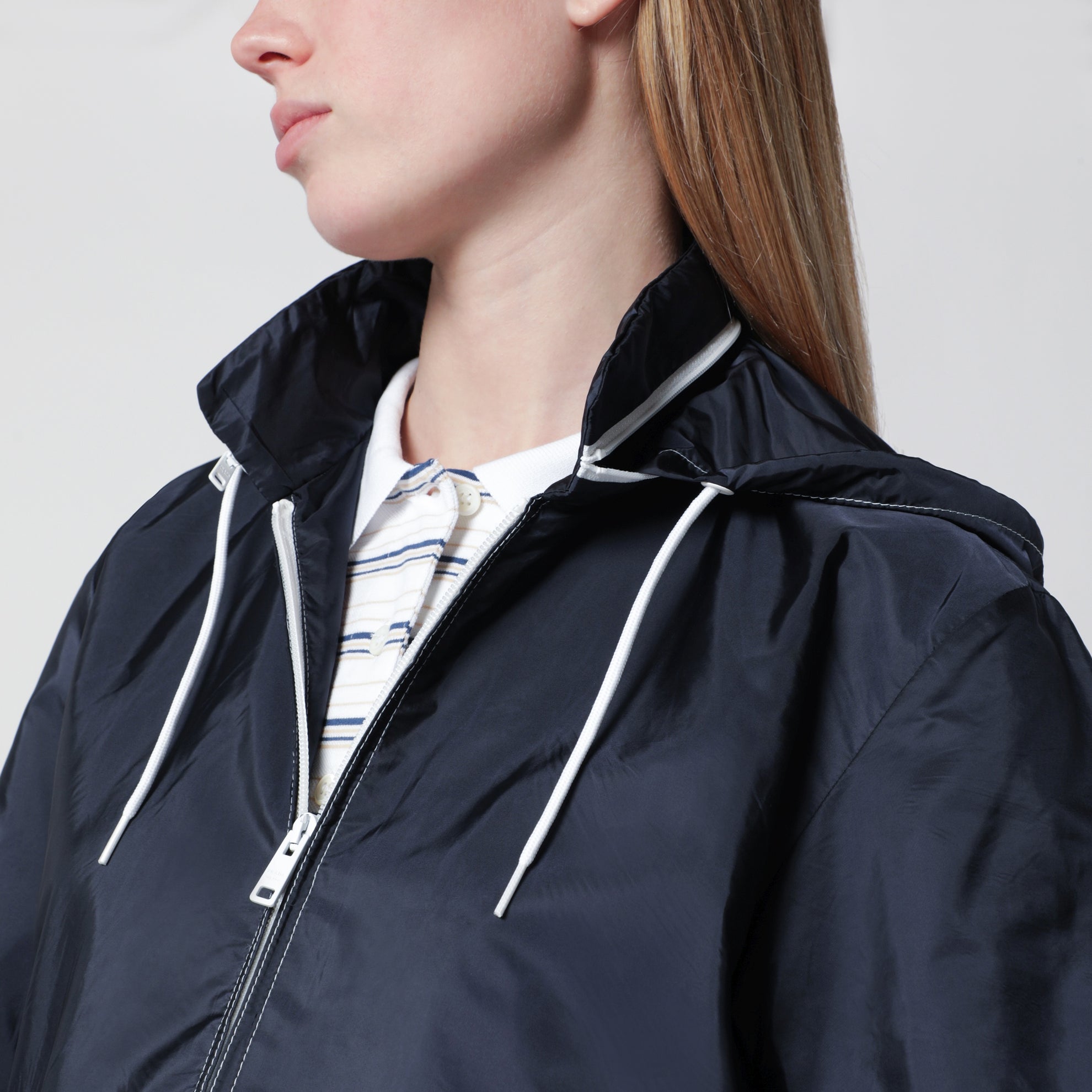 Blue Re-Nylon lightweight jacket