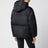Black zip-up puffer jacket in Re-Nylon