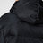 Black zip-up puffer jacket in Re-Nylon