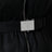Doudoune noire ceinturée en Re-Nylon