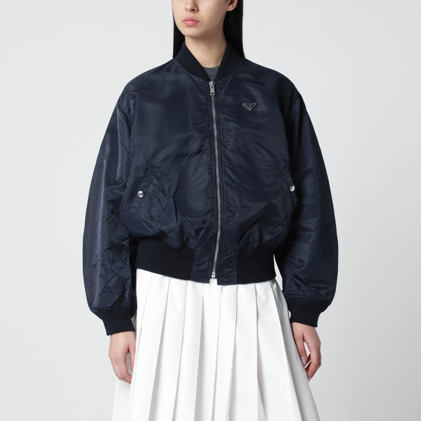 Bomber blu in Re-Nylon