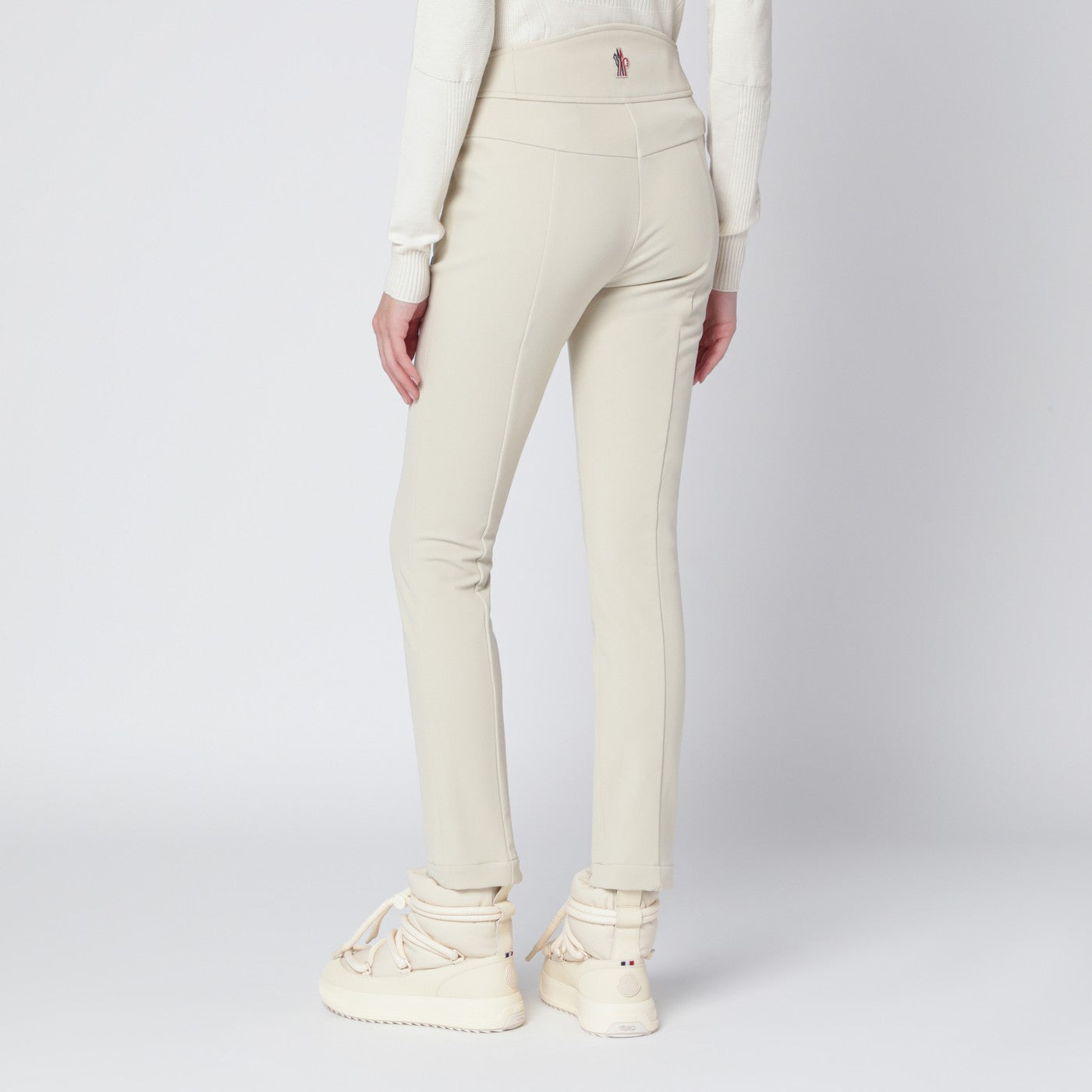 Pantaloni slim avorio in GORE-TEX 