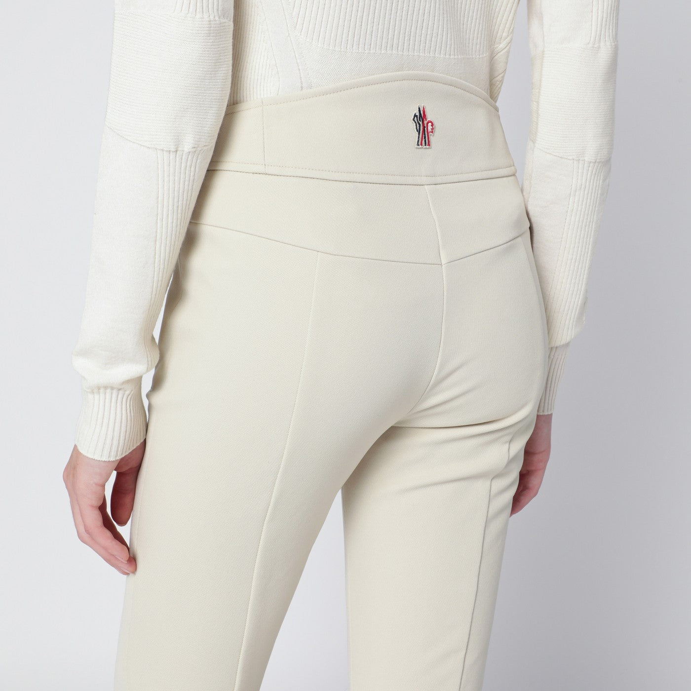 Pantaloni slim avorio in GORE-TEX 