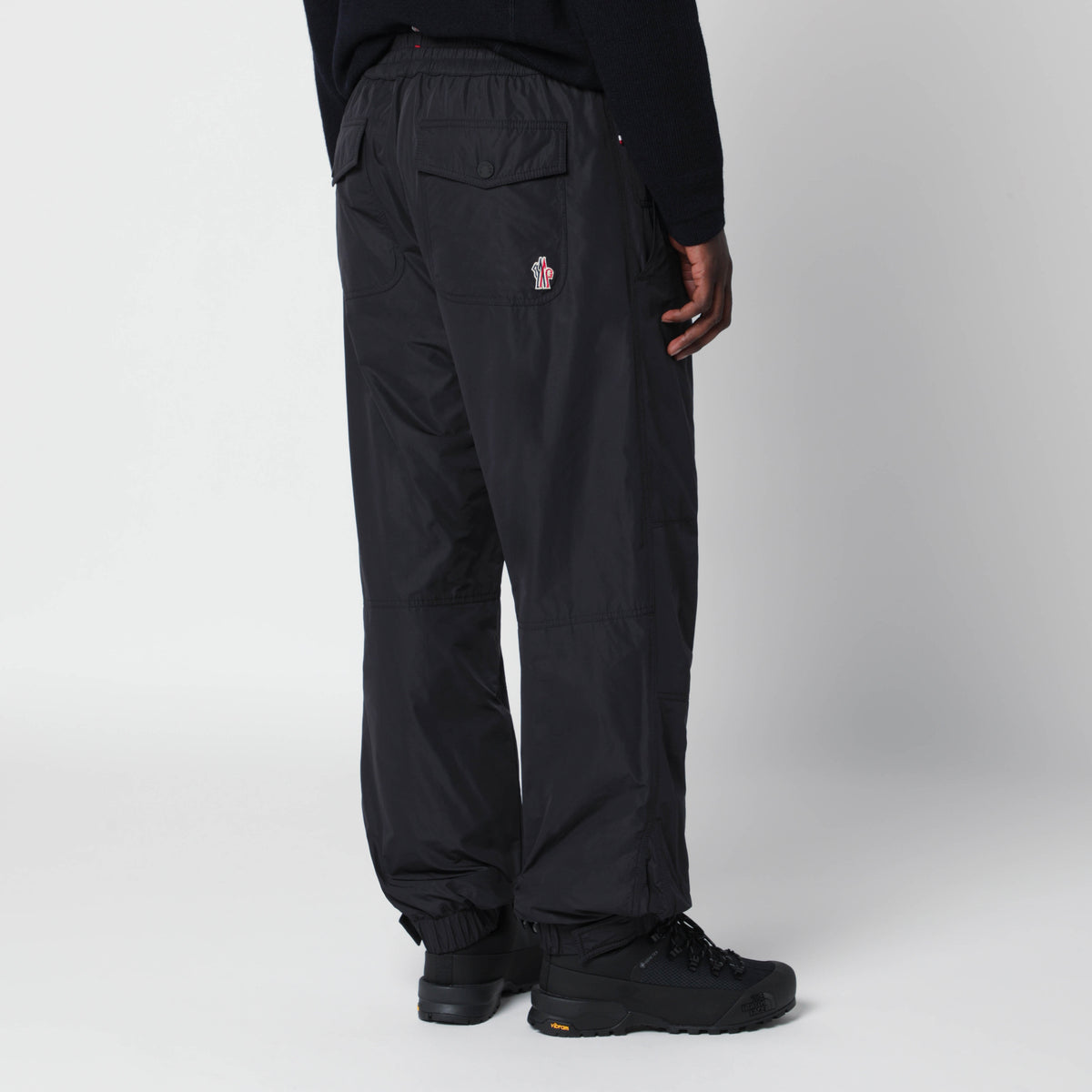 Black trousers in technical fabric