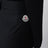 Schwarze Hose mit weitem Bein aus Wolle