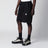 Short cargo noir en gabardine de coton