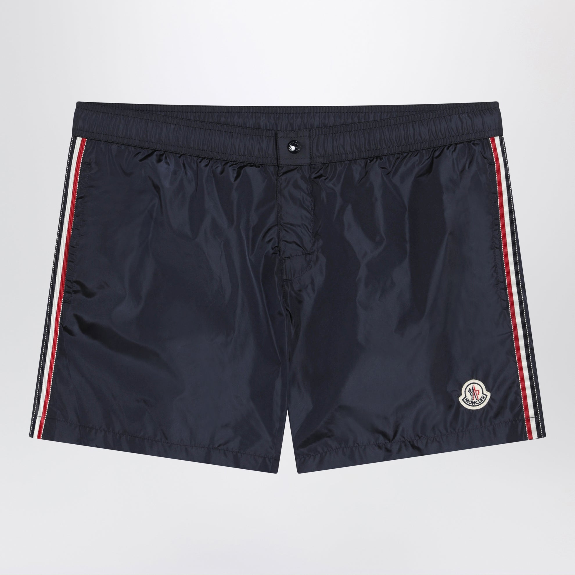 Maillot de bain bleu marine avec patch logo