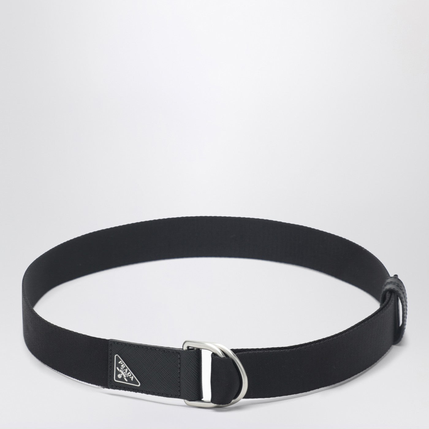 Ceinture noire en sangle Re-Nylon