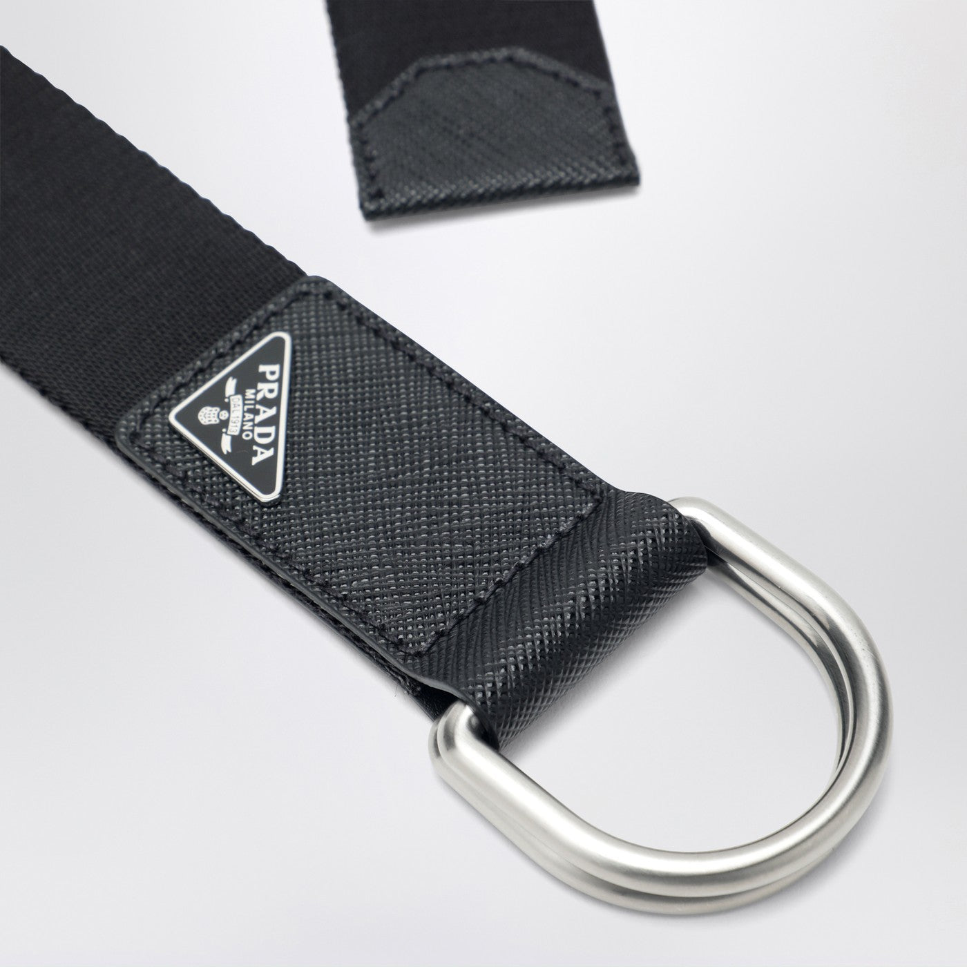 Ceinture noire en sangle Re-Nylon
