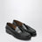 Black brushed leather loafers
