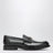 Mocassins en cuir brossé noir