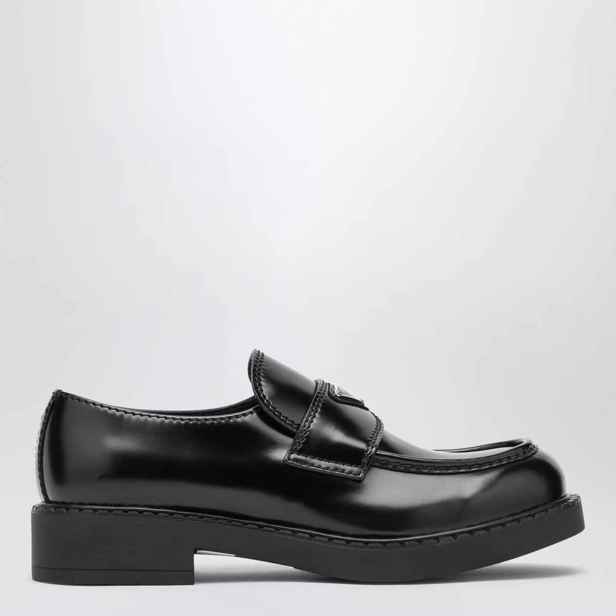 Mocassins Chocolate en cuir brossé noir