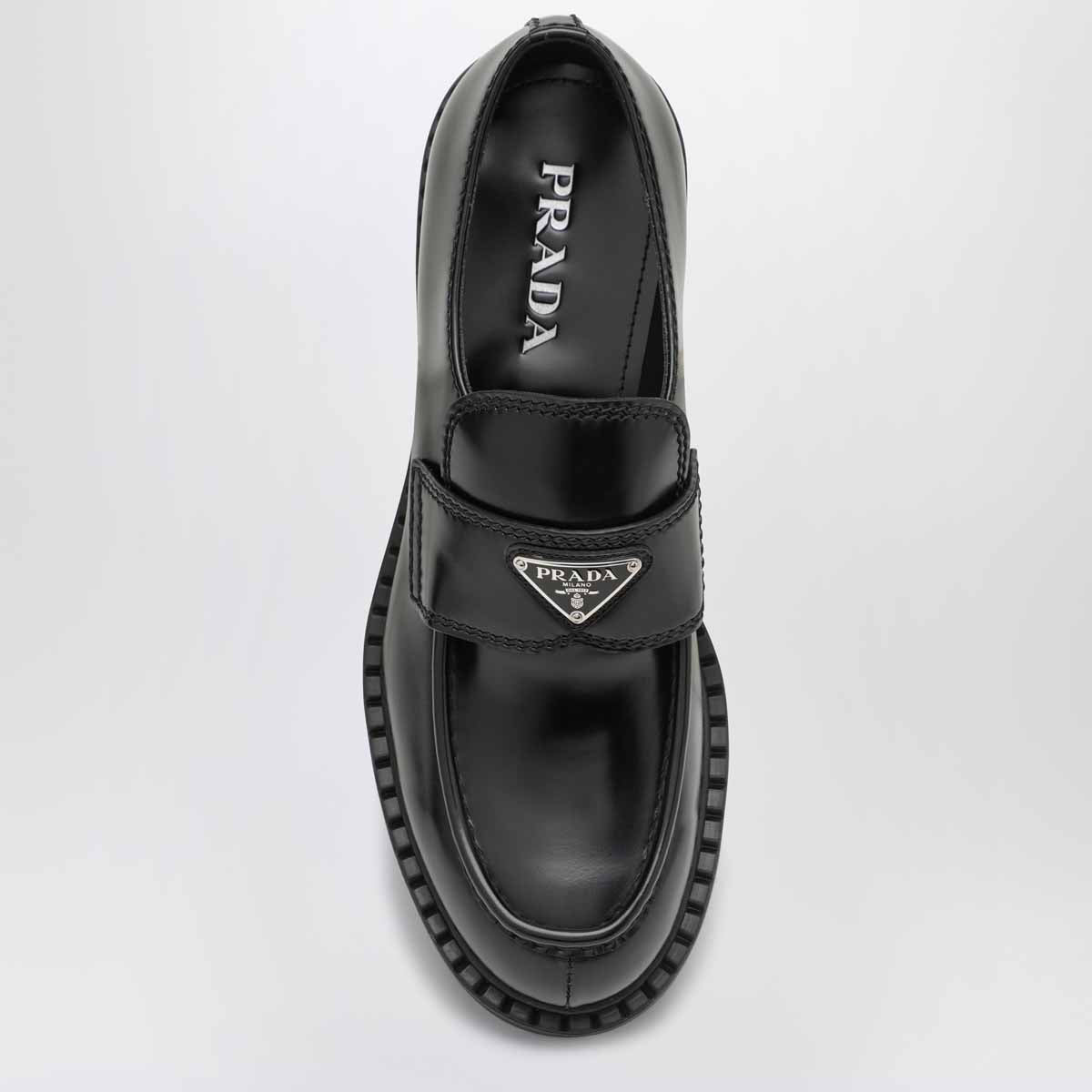 Mocassins Chocolate en cuir brossé noir