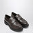 Chocolate Leather Loafers in Brown Leather