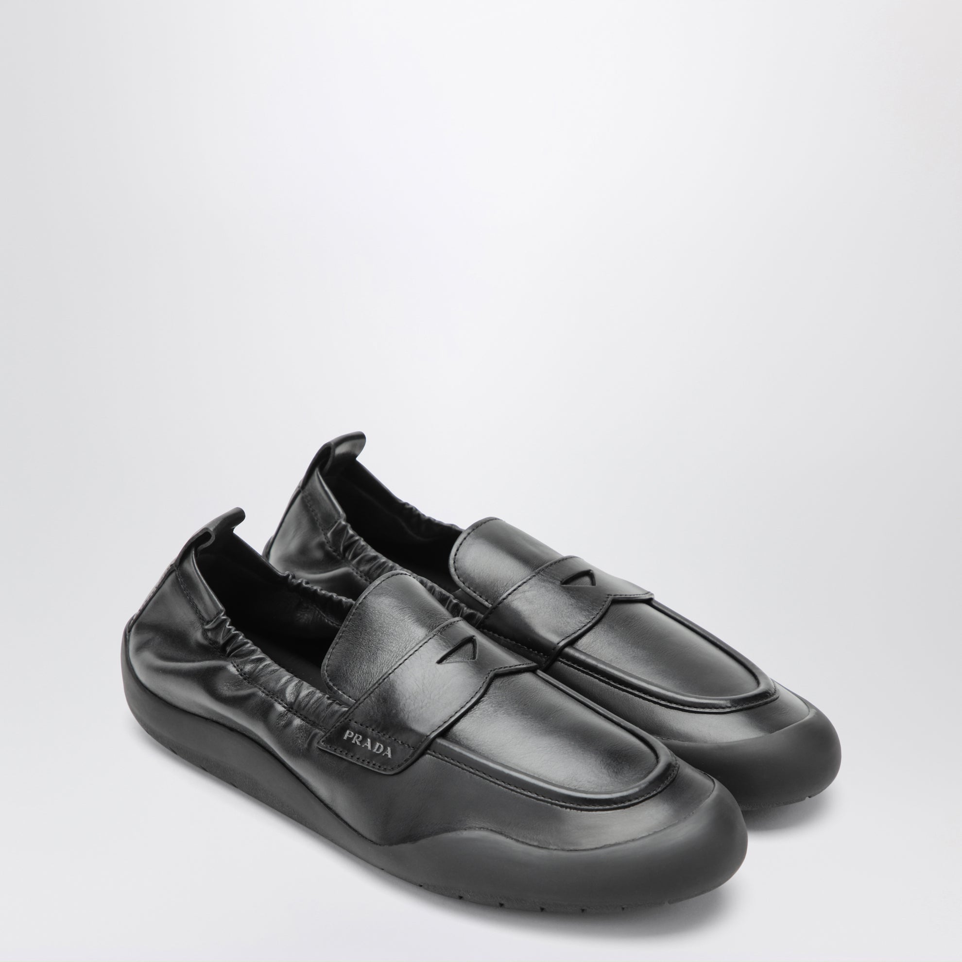 Black leather Speedrock loafers