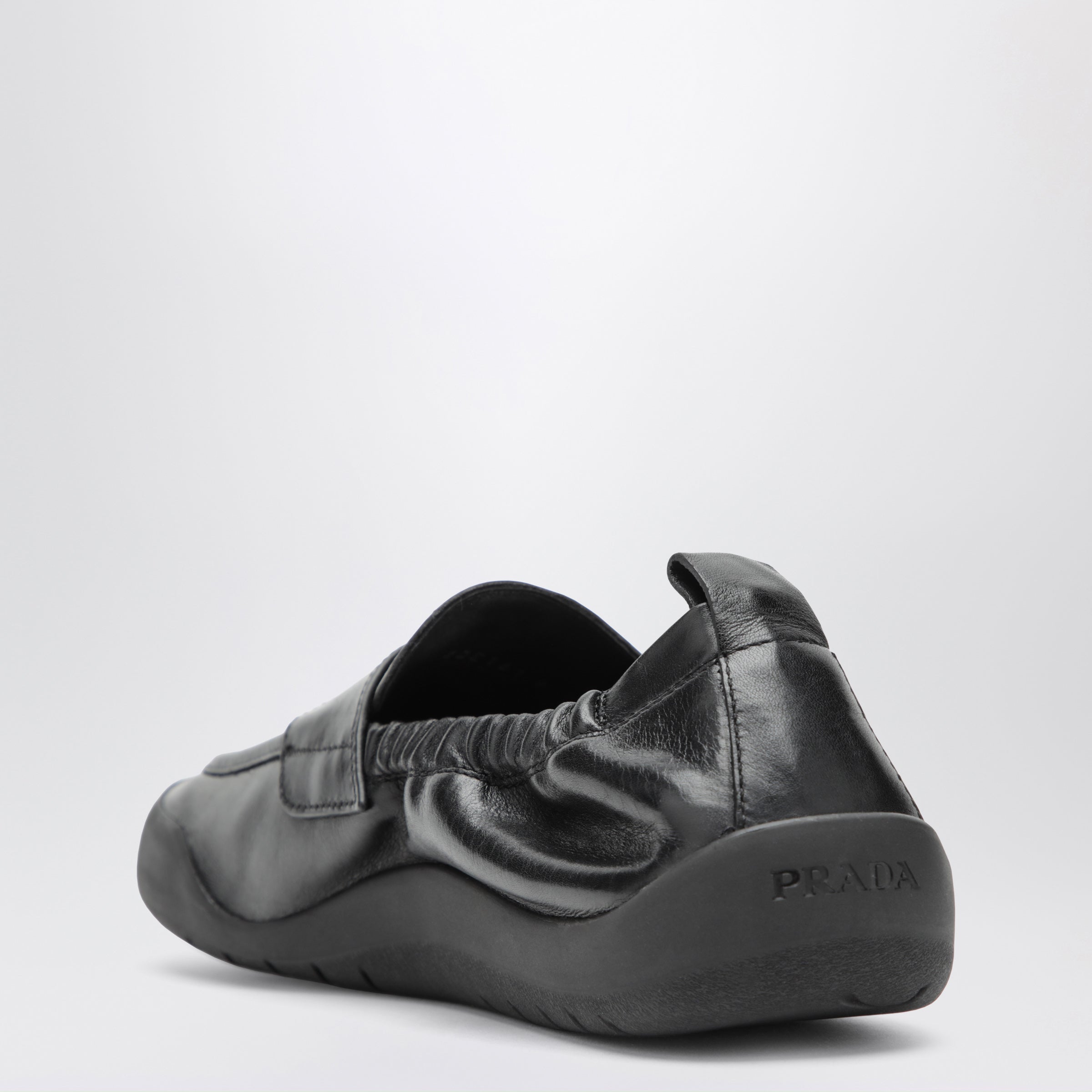 Prada Black leather Speedrock loafers | TheDoubleF