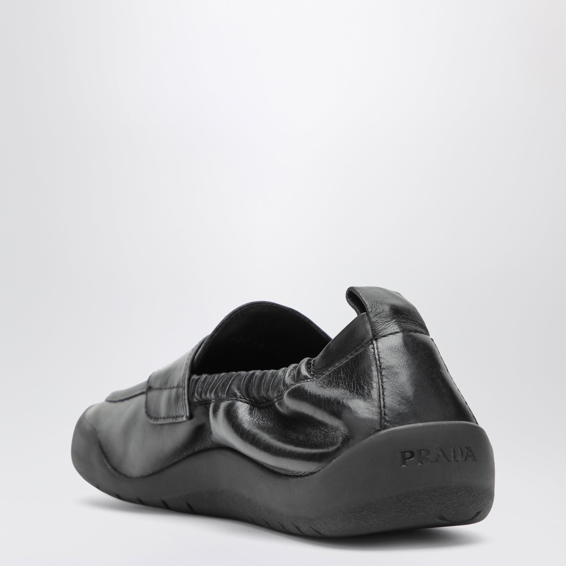 Black leather Speedrock loafers