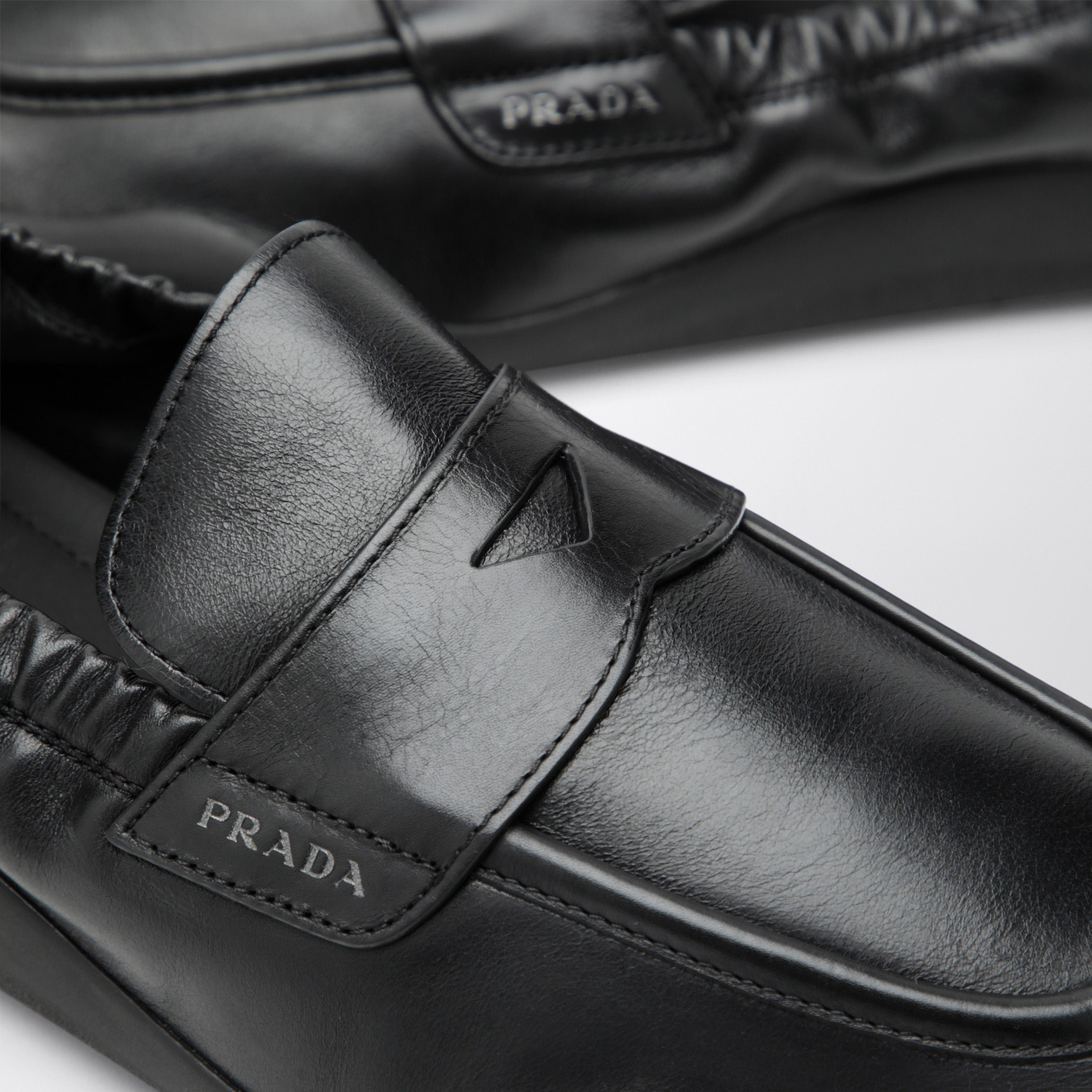 Prada Black leather Speedrock loafers | TheDoubleF
