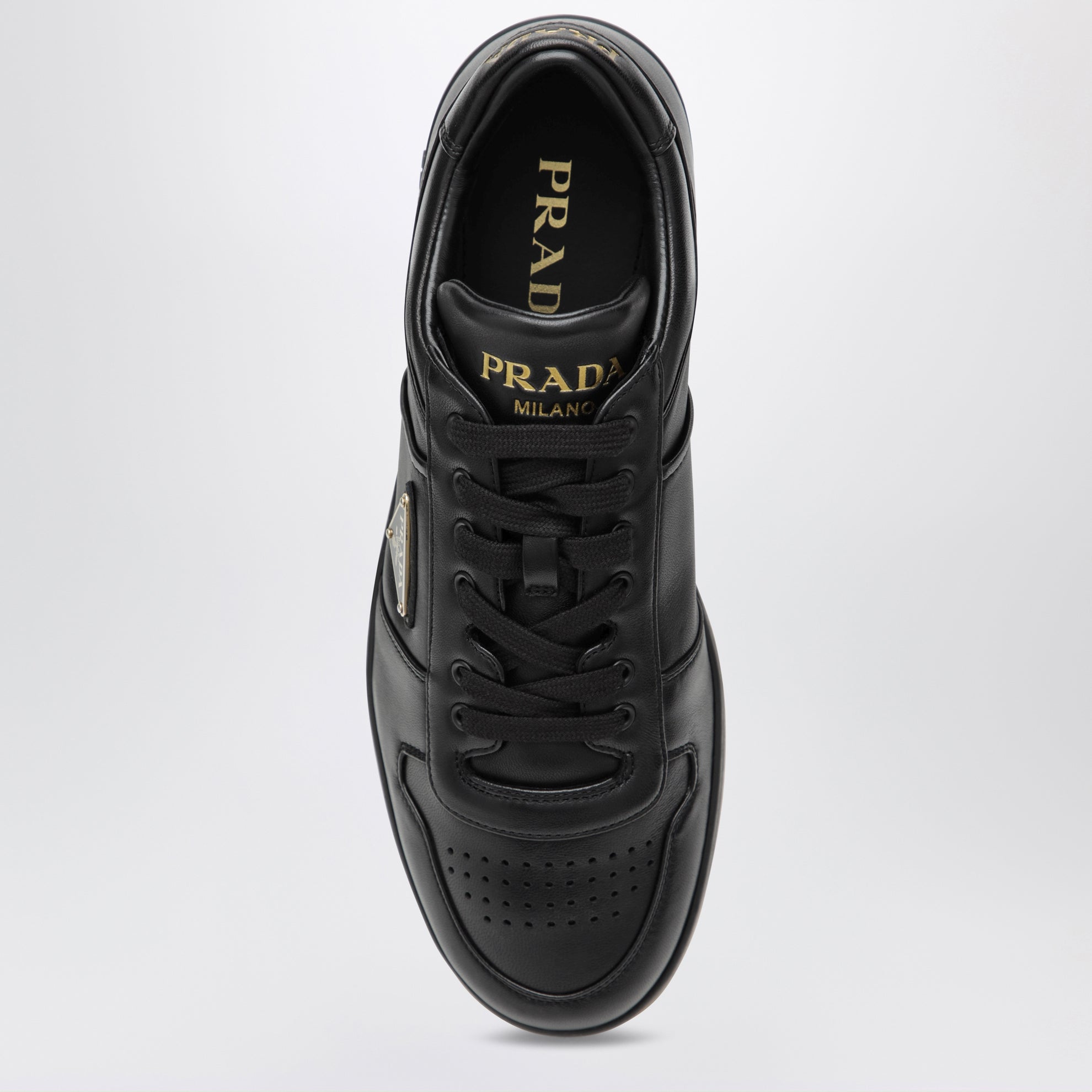 Sneakers Downtown noires en cuir nappa