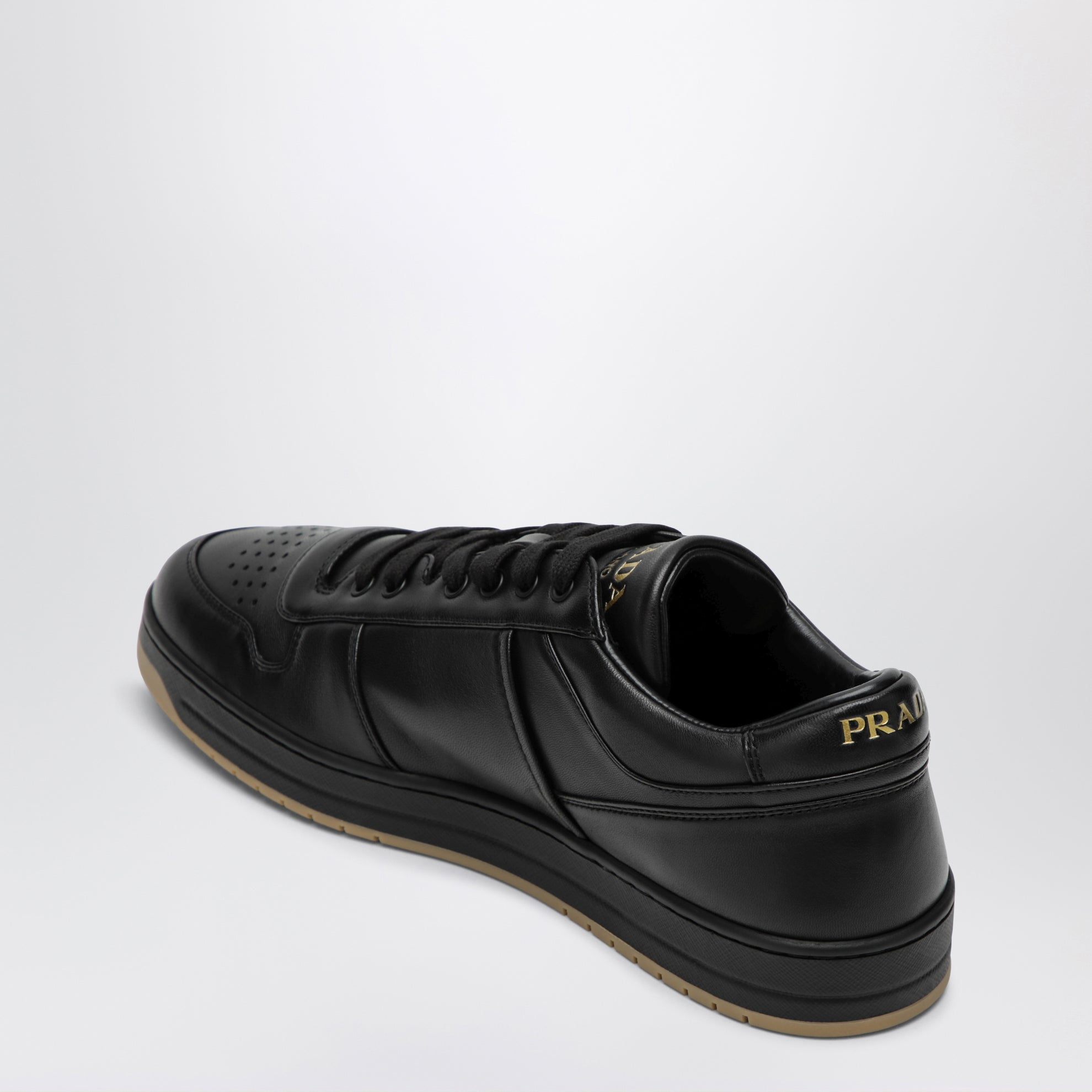Sneakers Downtown noires en cuir nappa