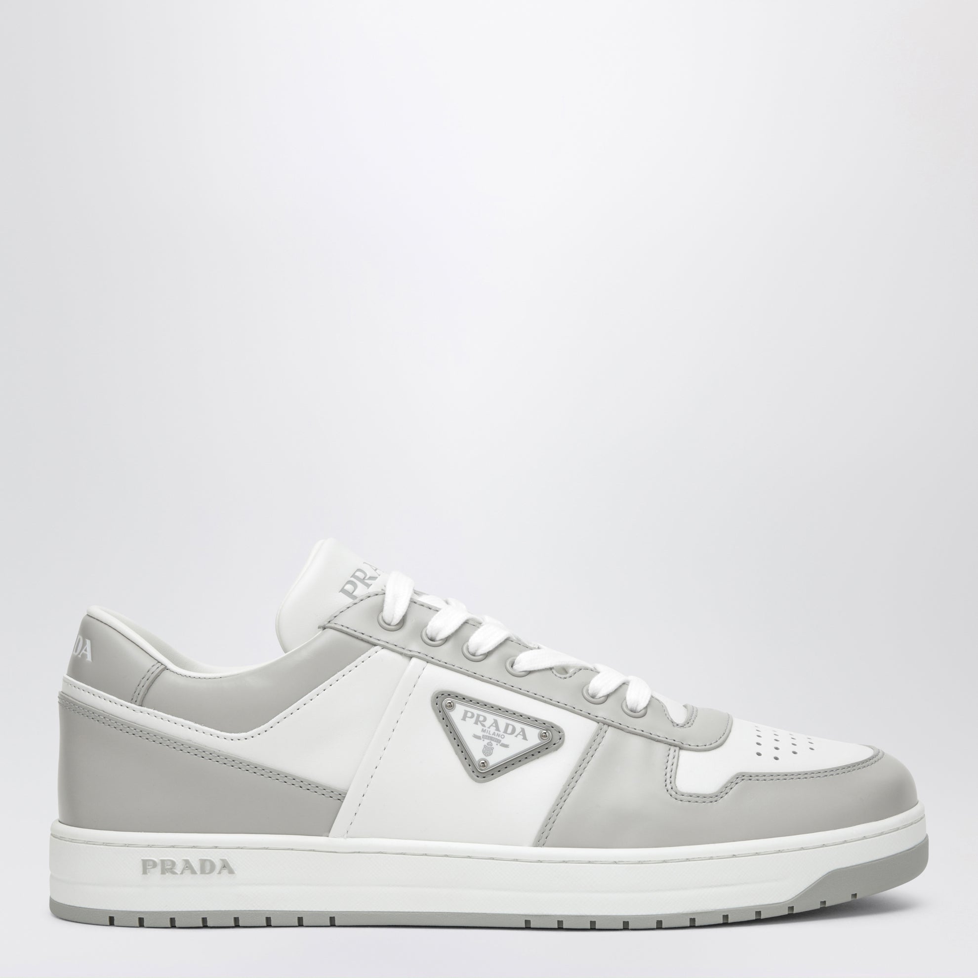 Sneakers Downtown en cuir blanc/cristal