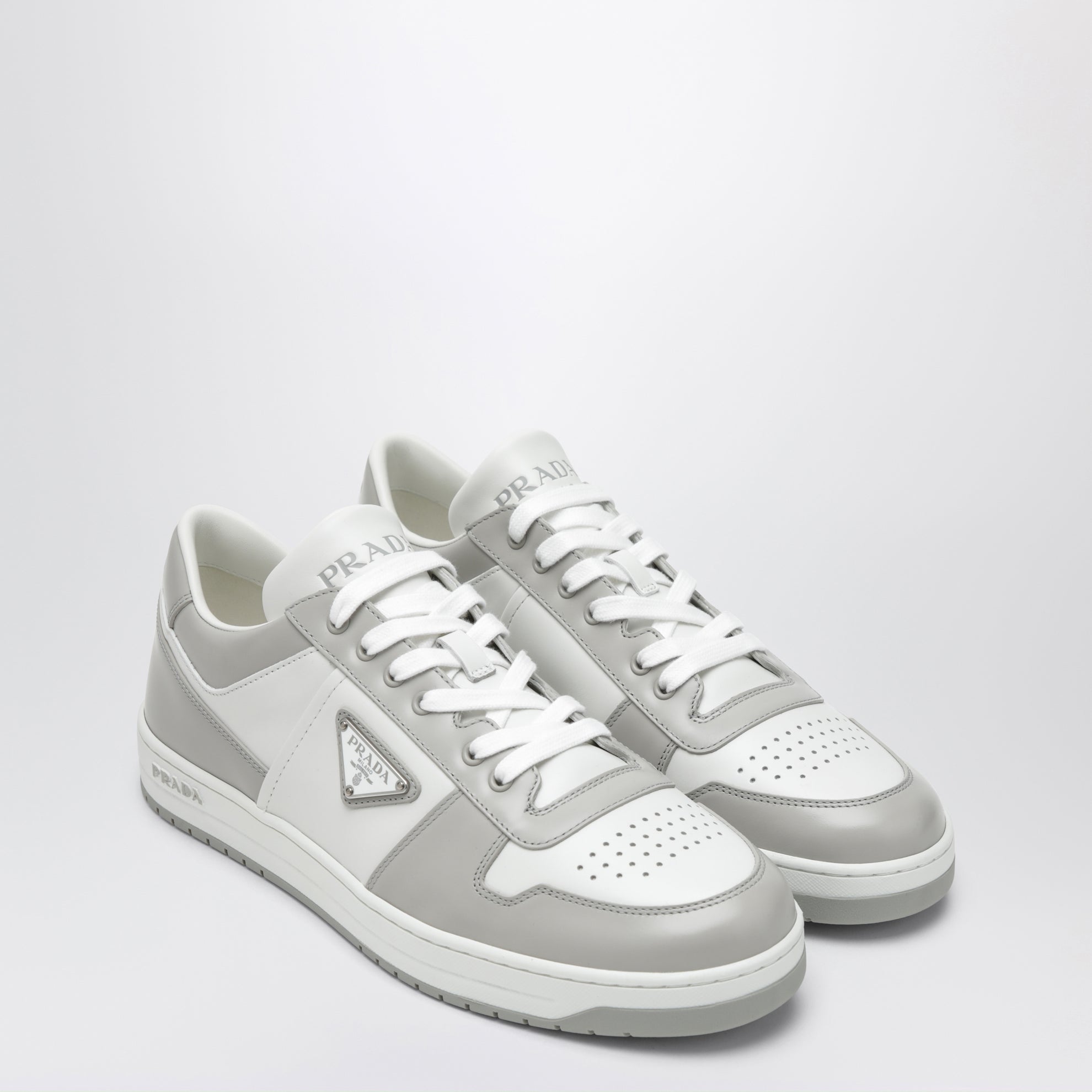 Sneakers Downtown en cuir blanc/cristal