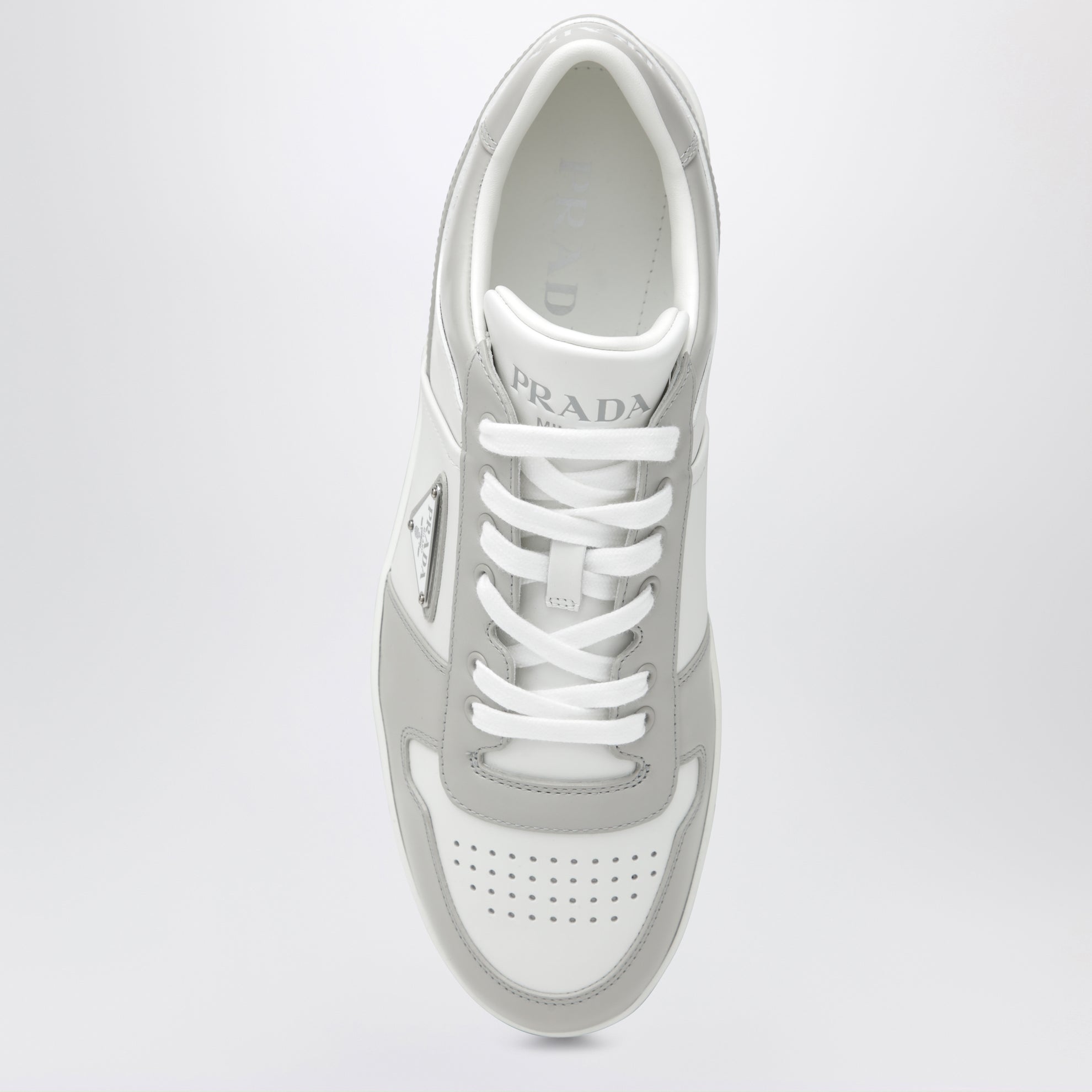 Sneakers Downtown en cuir blanc/cristal