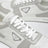 Sneakers Downtown en cuir blanc/cristal