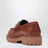 Mocassins à lacets en cuir cognac