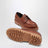 Mocassins à lacets en cuir cognac