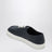Sneakers in pelle martellata blu baltico