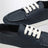 Sneakers in pelle martellata blu baltico