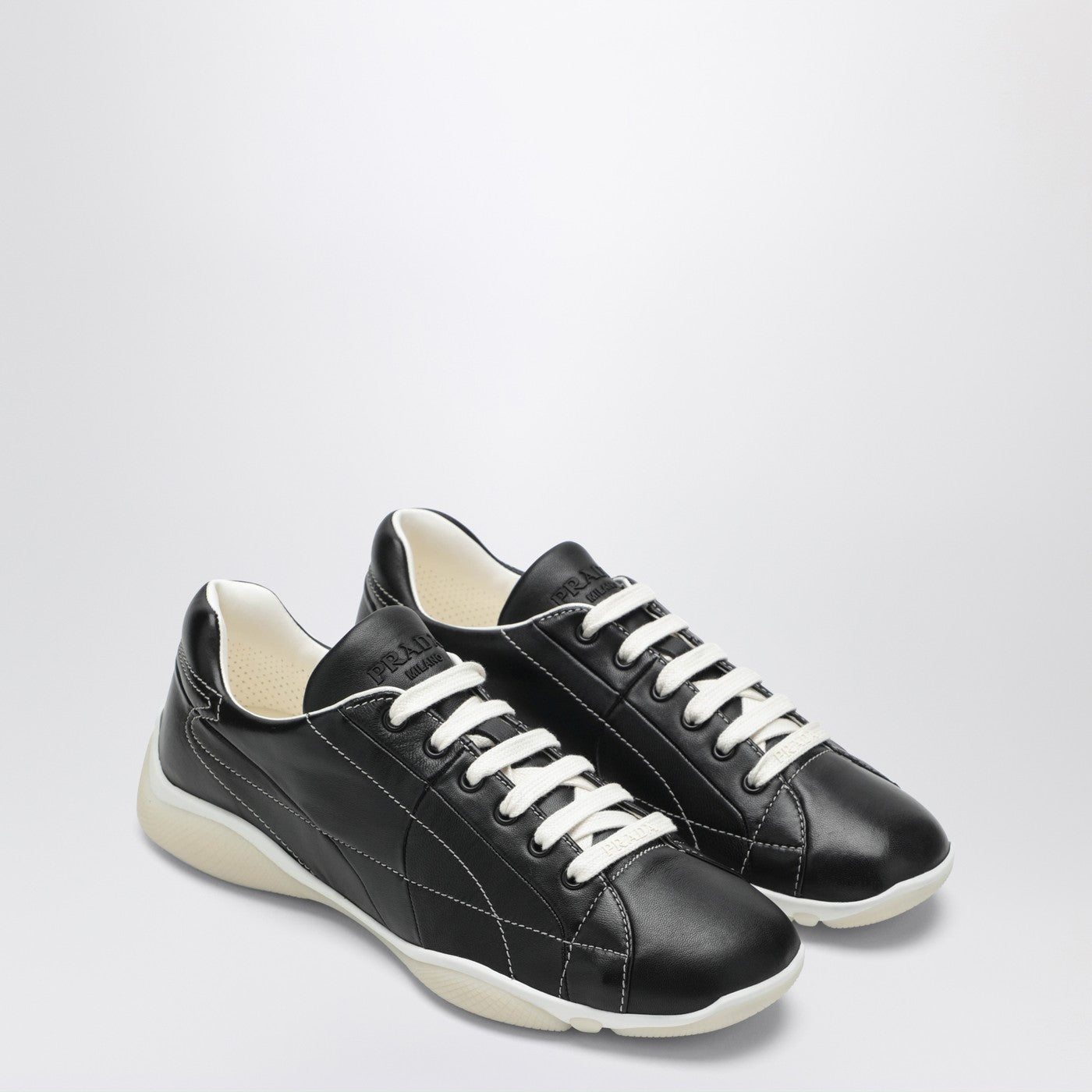 Black nappa sneakers