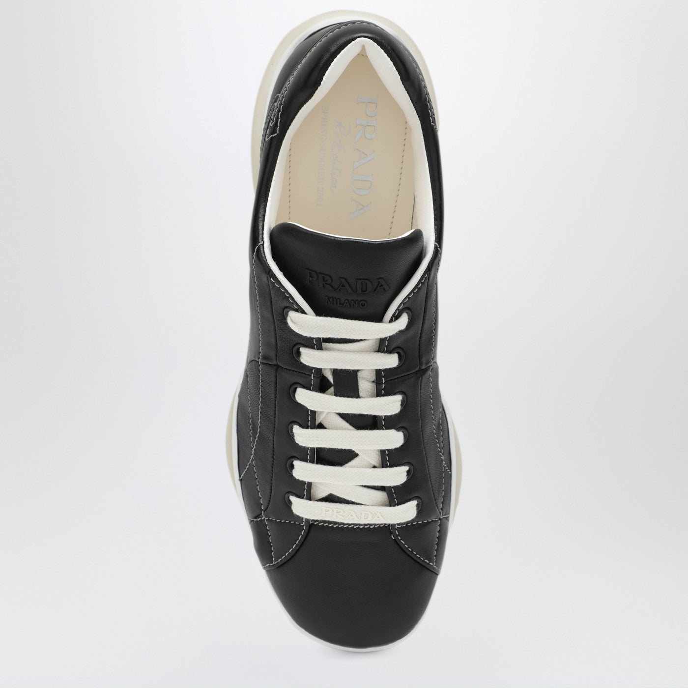 Black nappa sneakers