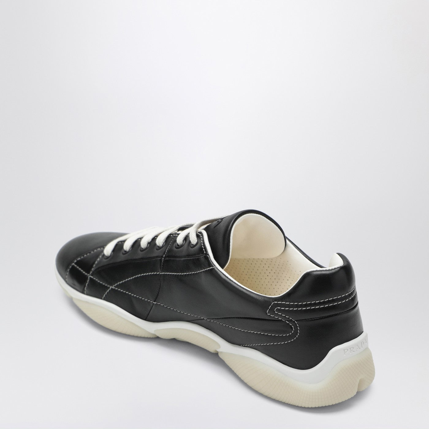 Black nappa sneakers