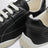 Black nappa sneakers