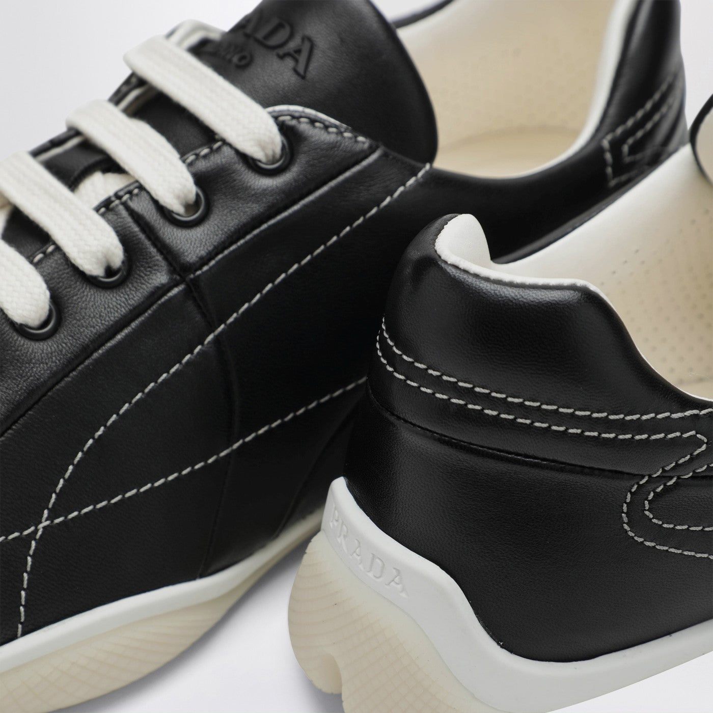 Black nappa sneakers