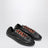 Sneakers Collapse con ganci in nappa anticata nere