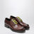 Scarpe stringate marroni in pelle anticata