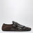Dark brown leather Shuffle buckle shoes